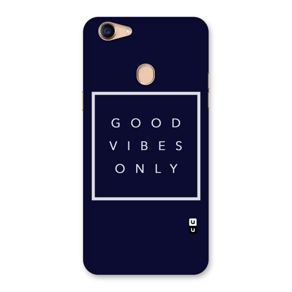 Blue White Vibes Back Case for Oppo F5 Youth